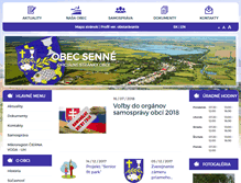 Tablet Screenshot of obecsenne.sk